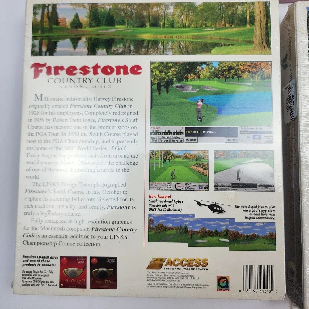 Links Pro Championship Course Big Box Macintosh - Firestone Riviera Club SEALED‎